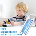 thumbnail image 4 of 3-in-1 10cm Solar Ruler Calculator Multifunctional Large Display Screen Mini Solar Card Ruler Calculator, 4 of 5