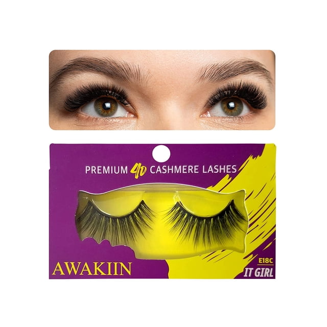 4D Premium Cashmere Natural False Lashes Fake Natural Eyelashes - It Girl
