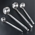 thumbnail image 3 of Tableware Stainless Steel Soup Spoon with Ergonomic Handle and Hook End for Hanging - Kitchen Tableware for and Cooking Easy to Hang Inside Pot, 3 of 7