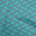 thumbnail image 1 of oneOone Rayon Teal Blue Fabric Floral Sewing Craft Projects Fabric Prints By Yard 56 Inch Wide, 1 of 5
