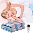 thumbnail image 4 of Dvkptbk 9 Gear Electric Mattress Pads-Thermal Underblanket 4.9*2.3 Ft, 9 Temperature 59F-131F With Overheating Protection Control And Controllable Timing Off, 4 of 7