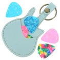thumbnail image 2 of 1 Set Guitar Pick Pouch Portable Guitar Pick Case Acoustic Guitar Picks Storage Bag Keychain with Guitar Picks, 2 of 9
