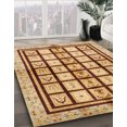 thumbnail image 2 of Ahgly Tapis d'Intérieur Rectangulaire Abstrait Jaune Orange, 2 Pieds x 3 Pieds, 2 of 6