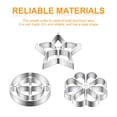 thumbnail image 2 of YOPTOP Ensemble de 4 Moules à Gaufres en Métal avec Poignée en Bois Outil Durable pour Rosette Biscuits Étoile Fleur Cercle Accessoires de Cuisine pour Pâtisserie Cuisson, 2 of 8
