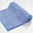 thumbnail image 1 of Douceur Blue Bathroom Rugs Non Slip, Super Soft Microfiber Bath Mats for Bathroom Washable, Fluffy Absorbent Bath Rugs, Quick Dry Shower Mat, 32" x 20", 1 of 8