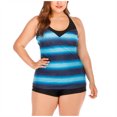 thumbnail image 1 of DPTALR Maillot de Bain Tankini Dégradé pour Femmes Grande Taille, 1 of 8