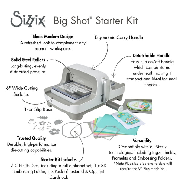 Sizzix Big Shot Machine with Starter Kit, 6