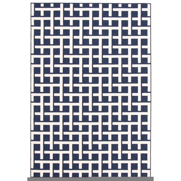 Tapis Intérieur/Extérieur pour Balcon, Patio et Jardin ECARPET Villa Bleu