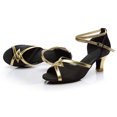 thumbnail image 4 of Qertyioot Sandales Femmes Confortables Mode Unie Rumba Valse Bal Chaussures de Danse Latine, 4 of 9