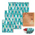 thumbnail image 2 of Hinati Promotion for Today Reusable Food Beeswax Fruit and Vegetable Food Wrappers Airtight Food Storage Containers, Cereal Containers for Kitchen Pantry Organization and Storage, 2 of 4