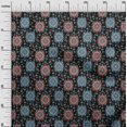 thumbnail image 3 of oneOone Polyester Spandex Black Fabric Asian Kilim Craft Projects Decor Fabric Printed By The Yard 56 Inch Wide, 3 of 5