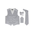 thumbnail image 1 of Omega Button Vest Formal 4 piece Dress Kit - Grey/White - Small, 1 of 1