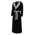 thumbnail image 3 of Intimates Men's Winter Plush Lengthened Shawl Bathrobe Home Clothes Long Sleeved Robe Coat XXXXL, 3 of 5