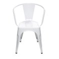 thumbnail image 1 of Nicer Furniture ensemble de 4 fauteuils Tolix en blanc, 1 of 3