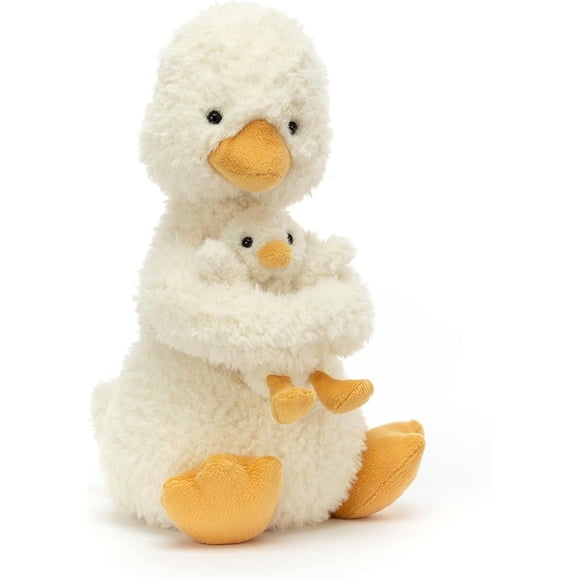 Jellycat Huddles Canard en Peluche, 10 Pouces - Jouet en Peluche Canards et Canetons - Cadeau Classique pour Enfants