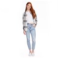 thumbnail image 2 of No Boundaries Women's Oversized Flannel Shirt, 2 of 6