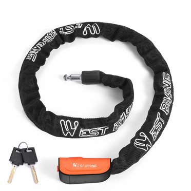 Bike Lock,Duty -theft Fence Duty With 2 Heavy Duty Chain Lock Waterprooftheft Chain Door Fence Duty Theft E-bike Door Bike Lock -theft Chain 2 Water Resistant 2 Bike Theft Chain