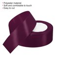 thumbnail image 3 of Unique Bargains 1.5" Wide 24 Yards Satin Ribbon Single Side Craft Roll Decoration Dark Purple, 3 of 6