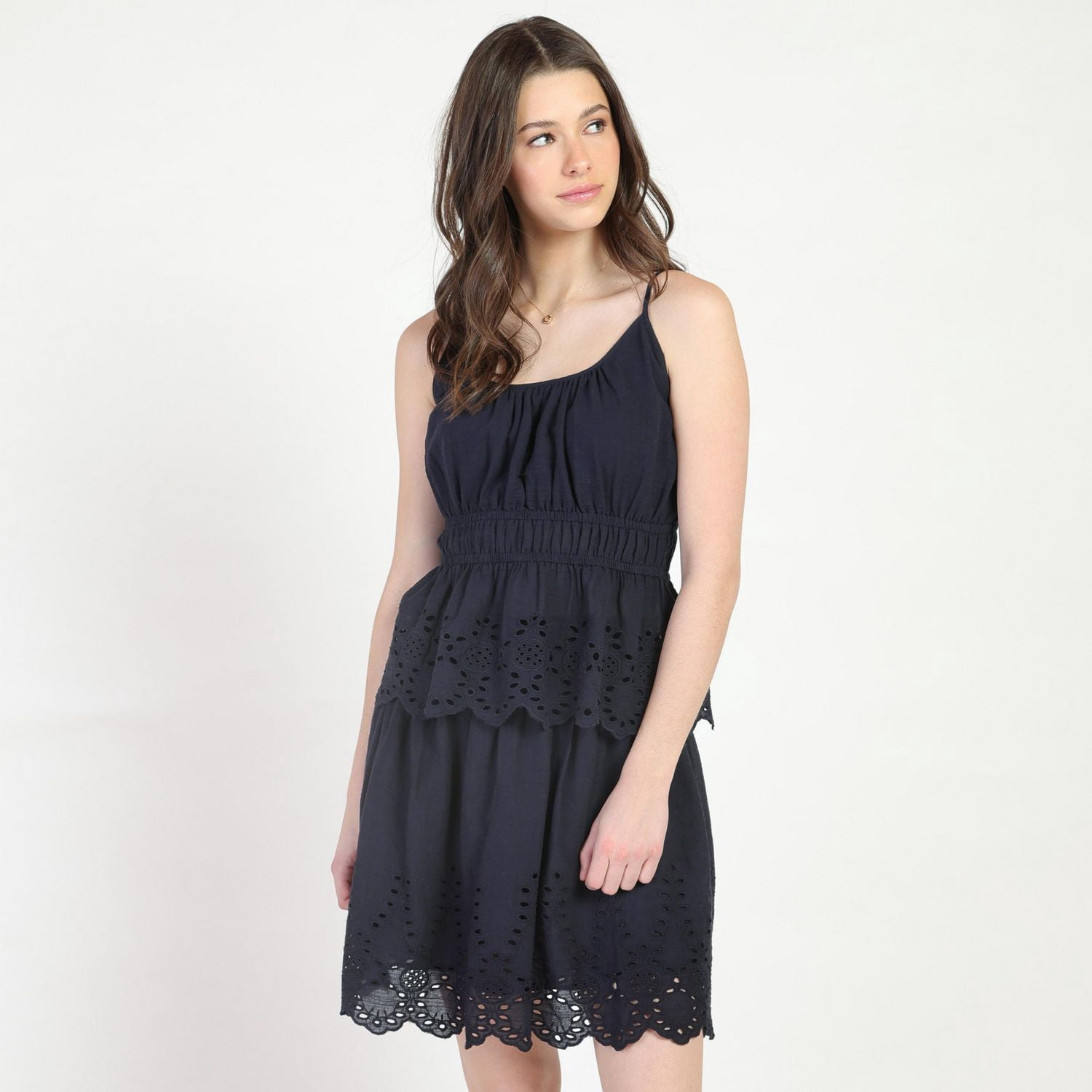 Bloom Girl Smocked Eyelit Top Sizes XS-XL