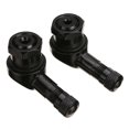 thumbnail image 1 of 2 Pcs Noir Moto CNC Angle 90 Degrés Roue Pneu NYC Étanche Valve TWPO, 1 of 9