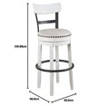 thumbnail image 2 of Signature Design by Ashley D546-530 Valebeck Barstool White Pub Height, 2 of 9
