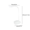 thumbnail image 3 of Lampe de Bureau, Lampe de Lecture, Lampe d'Étude Rechargeable par USB avec Luminosité et Bras Réglables, 3 Réglages d'Éclairage, 1 Unité, 3 of 6