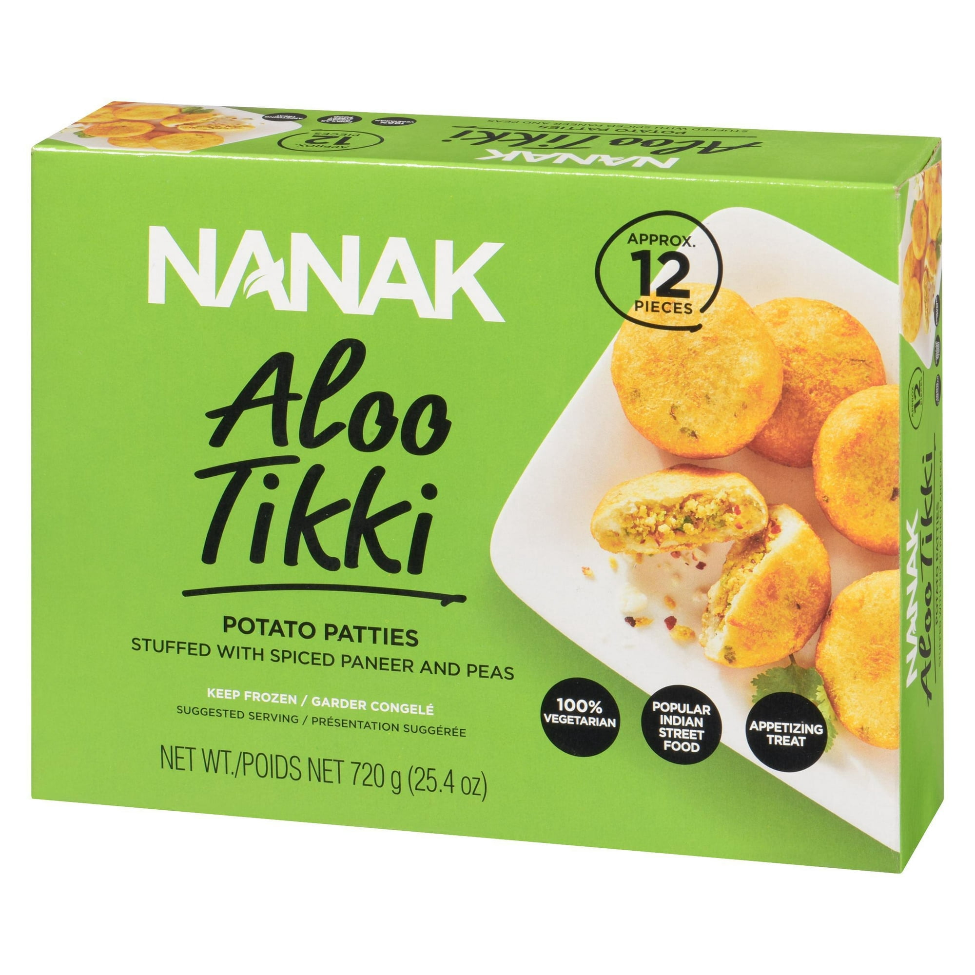 Nanak Aloo Tikki - hors-D'œuvre Surgelé 720 g