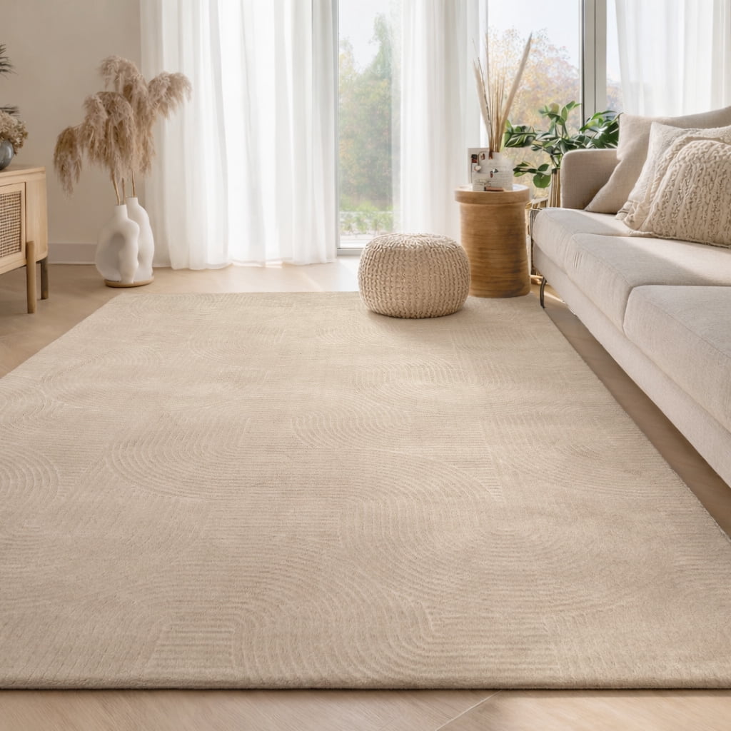 Tapis Elion Lavable A la Machine Contemporain/Moderne pour Salon, Chambre, Salle Manger, Entrée, Couloir et Plus Encore.