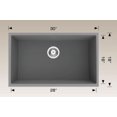 thumbnail image 1 of American Imaginations 30-in. W CSA Approved Coffee Kitchen Sink With 1 Bowl, 1 of 2