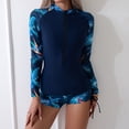 thumbnail image 4 of 2025 Femmes Ensemble Deux Pièces Rash Jeunesse Garde Garçons Garde Manches Longues Fermeture Éclair Rugged Fessier Garde Maillots de Bain Chandail de Bain Garde Femmes Ensemble avec Short Garçon, 4 of 7