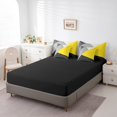thumbnail image 4 of YST 7-Piece Bedding Set, Yellow Grey Black Patchwork Geometry, Modern Abstract, Full, 4 of 5