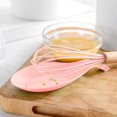 thumbnail image 1 of Oleegame 1PC Stainless Steel Cutlery Set Silicone Spoon Mat High Temperature Placemat Tray Kitchen Tool Pink, 1 of 2
