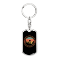 thumbnail image 1 of Finest Mode Of Transportation Cycling Stainless Steel or 18k Gold Premium Swivel Dog Tag Keychain, 1 of 8