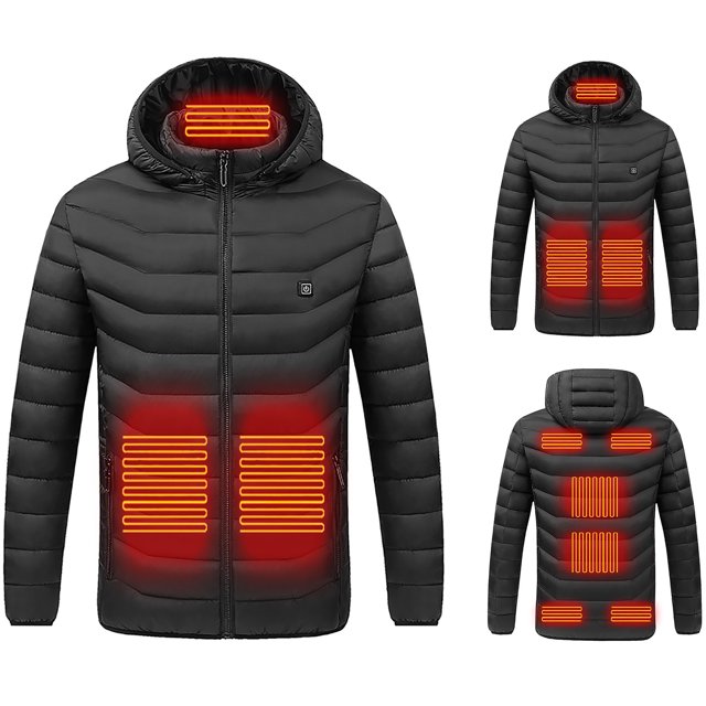CEHVOM Outdoor Warm Clothing Heated For Riding Skiing Fishing Charging Via Heated Coat