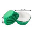 thumbnail image 2 of 100 Pieces Cupcake Paper Liners Mini DIY Muffin Liners Non-Stick Muffin Baking Molds DIY Pastry Chocolate Home Kitchen Bakeware, Green, 2 of 8