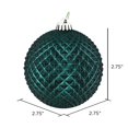 thumbnail image 3 of Vickerman N188462D Boule de Durian Pailletée Bleu Mer de 2,75 Po, 12 par Sac, 3 of 3