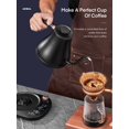 thumbnail image 3 of Electric Gooseneck Kettle Temperature Control, Pour Over Electric Kettle for Coffee and Tea, 100% Stainless Steel Inner, 1200W Rapid Heating, 0.8L, B, 3 of 9