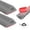 Grey, variant on 2-Pack 1 Meter Triangular Shower Water Dam Barrier Strip for Leakage Prevention and Floor
