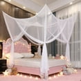 thumbnail image 1 of Fwttom Four-Sided Mosquito Net Outdoor Mosquito Net Home Mosquito Net Bed Cover Mosquito Net Curtain Bed Cover Mosquito Net Set Mesh Curtain, 1 of 6