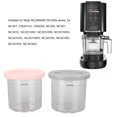 thumbnail image 4 of Ice Cream Container, 2 Pack 600ml Freezer Dessert Containers, Reusable Ice Cream Storage Cups with Lids, Compatible with NC299AMZ NC300s Series Ice Cream Makers, Dishwasher Safe, 4 of 8