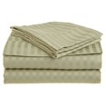 thumbnail image 1 of Home Design 1800 Series Luxurious Hotel Stripe Sheet Sets (Queen, Sage), 1 of 3