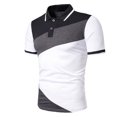thumbnail image 1 of EGNMCR Chemises à Manches Courtes pour Hommes Été T-shirt Décontracté, T-shirt à Col à Revers Décontracté pour Hommes Mode Chandail d'Affaires à Manches Courtes Haut,, 1 of 3