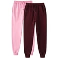 thumbnail image 1 of KIHOUT Clearance Womens 2PC Leisure Sports Pants Elastic High Waisted Drawstring Comfortable Loose Lounge Bound Feet Sweatpants Solid Color Trousers with Pocket, 1 of 2