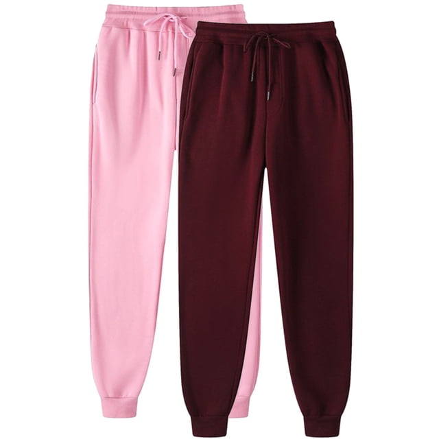 KIHOUT Clearance Womens 2PC Leisure Sports Pants Elastic High Waisted Drawstring Comfortable Loose Lounge Bound Feet Sweatpants Solid Color Trousers with Pocket
