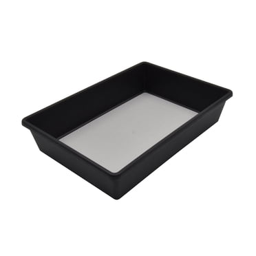 Mainstays Black Plastic Non-Slip Cabinet Drawer Organiser, 6.75" x 9.75", for Kitchen Gadgets, 1 Piece