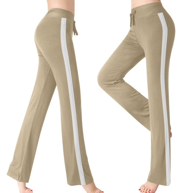 Meichang Spring Clearance Womens Yoga Pants High Elastic Waist Modal Bootcut Pants Workout Running Yoga Trousers Casual Yoga Gym Leggings with Drawstring