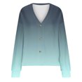thumbnail image 4 of MeetoTime Women's 2024 Fall Knit Cardigans Open Front Long Sleeve V Neck Button Loose Cardigan Sweaters, 4 of 5