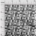 thumbnail image 2 of oneOone Viscose Chiffon Gray Fabric Geometrical Sewing Craft Projects Fabric Prints By Yard 42 Inch Wide, 2 of 4