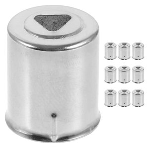 KAKOWELY microwave oven parts 10pcs Triangle Hole Microwave Magnetron Caps Easy Installation Microwave Oven Replacement Accessories Iron Microwave Oven Spare Parts