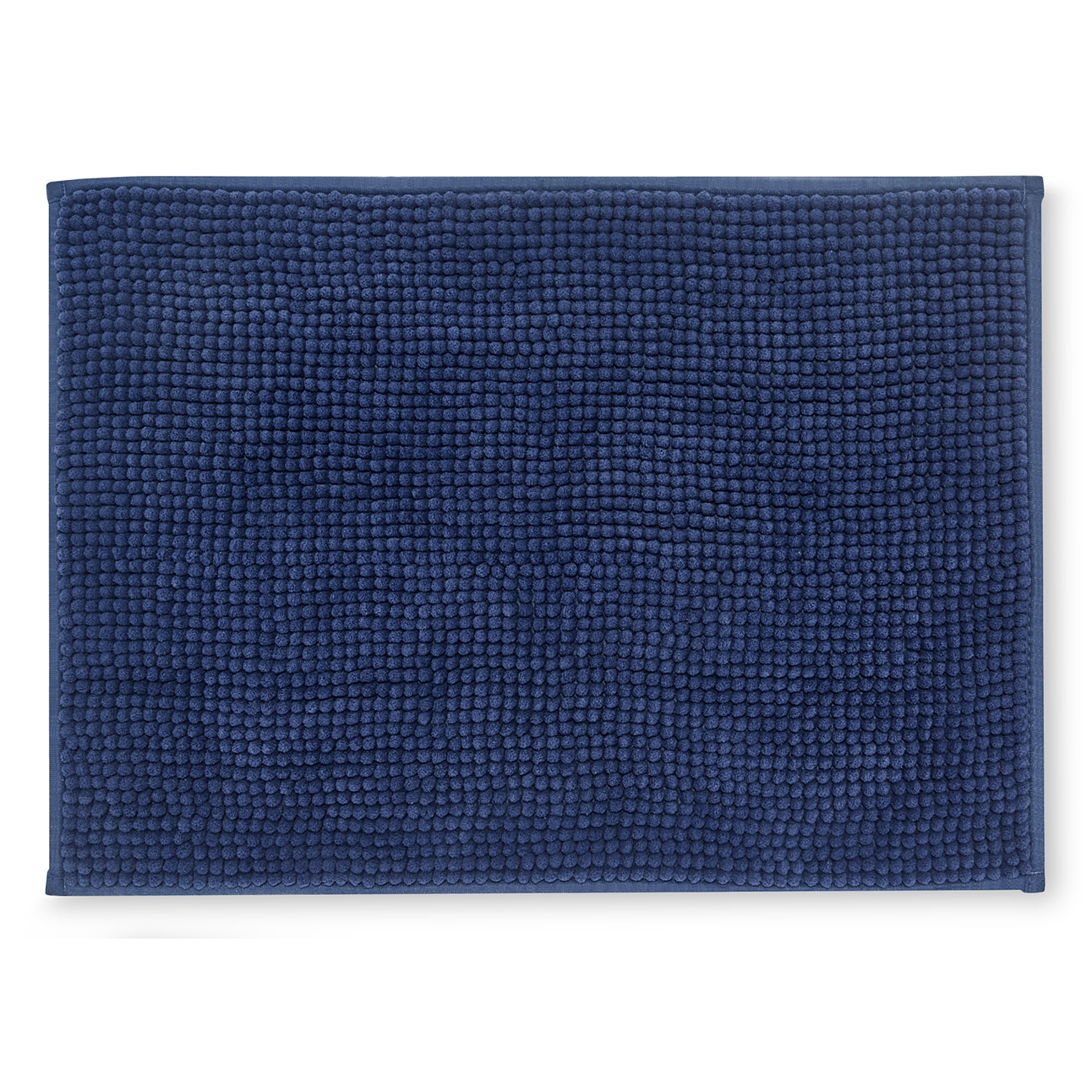 Mainstays Noodle Navy Bath Rug, 17" x 24"